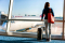 A woman at the airport wondering - can you take kratom on a plane?