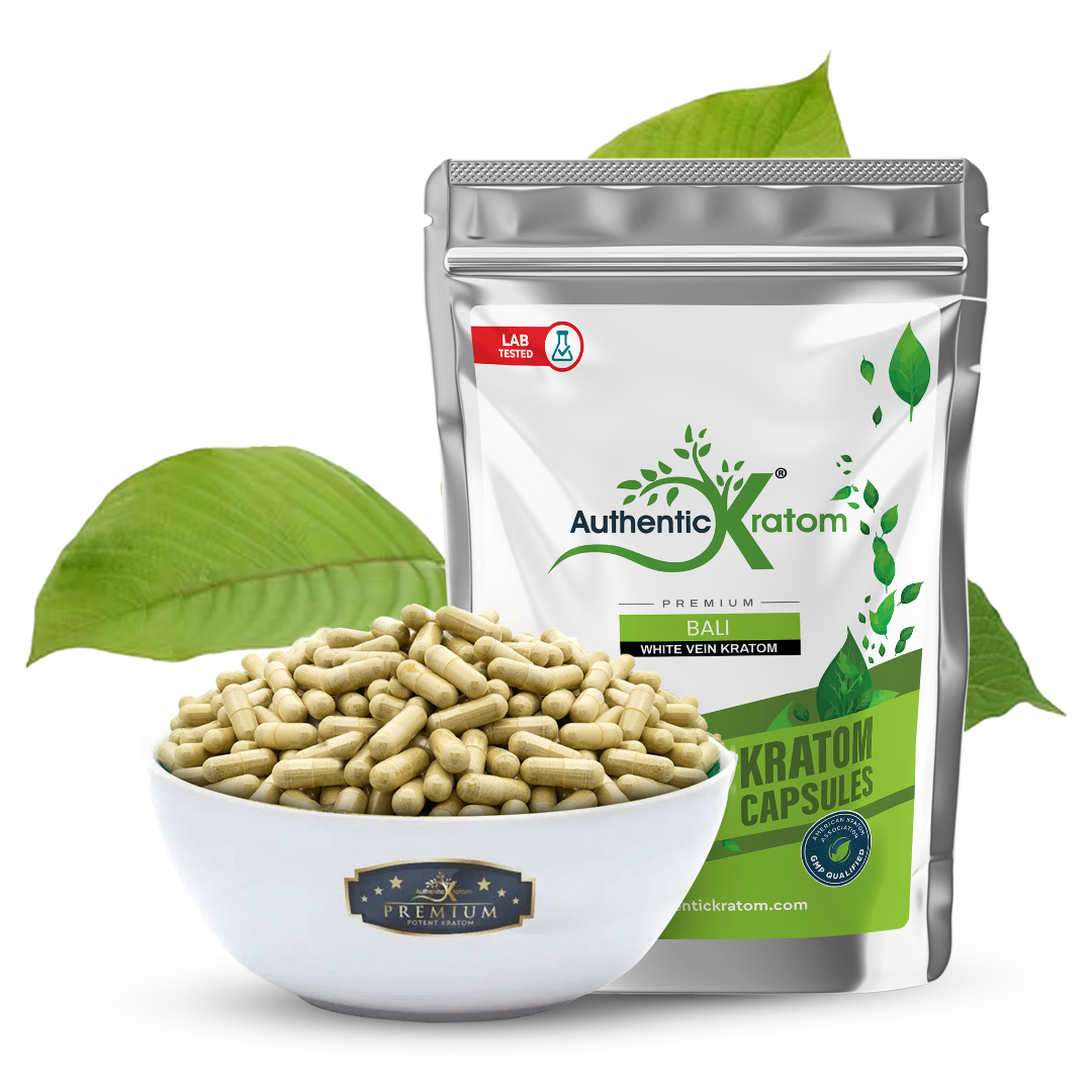 Buy Bali White Kratom capsules - FREE Shipping