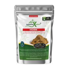 Premium Horn Green Vein Kratom Powder - Packaging